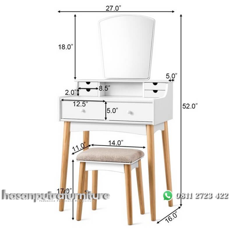 Meja Rias Mini Minimalis Model Terbaru Dari Kayu Hasan Putra Furniture Jepara - Indonesia Furniture 3 Meja Rias Mini Minimalis Model Terbaru Dari Kayu Hasan Putra Furniture Jepara - Indonesia Furniture - Gambar 3
