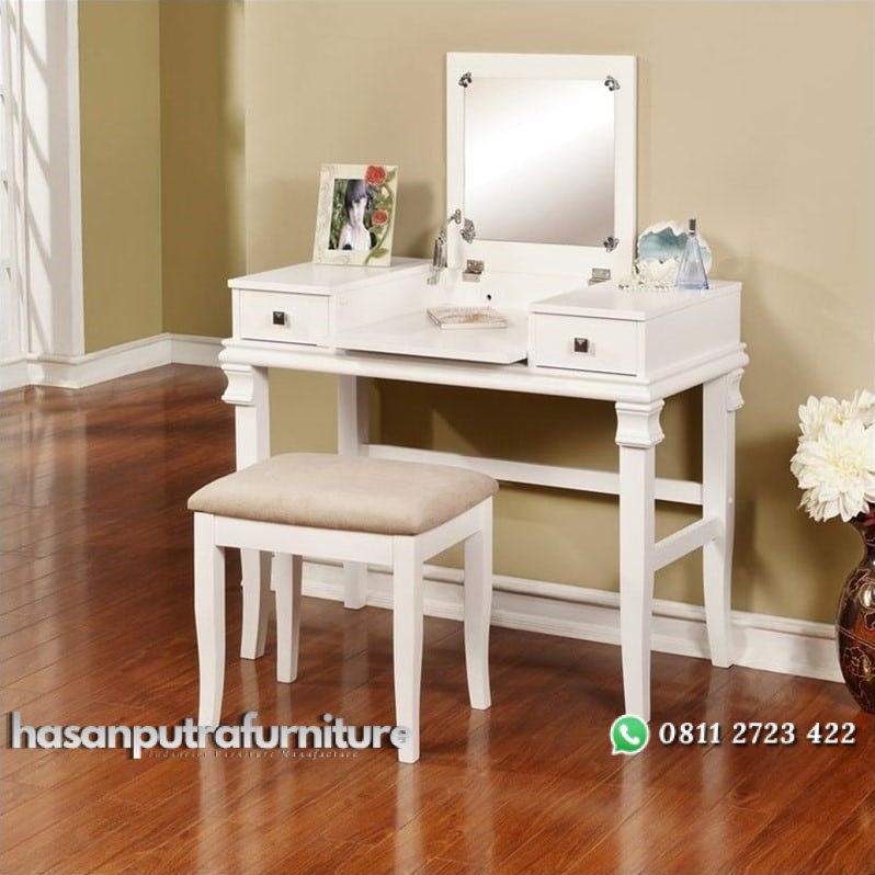 Meja Rias Minimalis Sederhana Putih Hasan Putra Furniture Jepara - Indonesia Furniture 1 Meja Rias Minimalis Sederhana Putih Hasan Putra Furniture Jepara - Indonesia Furniture