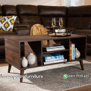 Meja Ruang Tamu Kayu Model Minimalis Retro Jati Hasan Putra Furniture Jepara - Indonesia Furniture