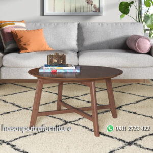 Meja Tamu Retro Jati Model Minimalis Hasan Putra Furniture Jepara - Indonesia Furniture