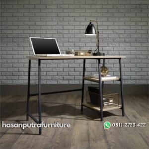 Meja Tulis Klasik Minimalis Kaki Besi Hasan Putra Furniture Jepara - Indonesia Furniture