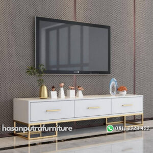 Meja TV Minimalis Stainless Model Modern Terbaru Hasan Putra Furniture Jepara - Indonesia Furniture
