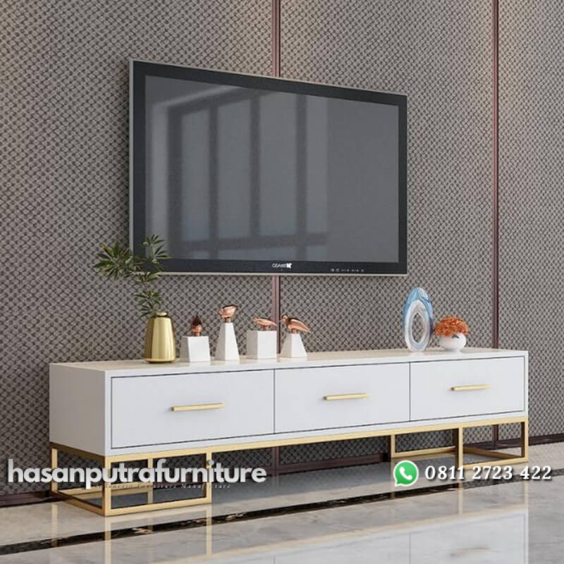 Meja TV Minimalis Stainless Model Modern Terbaru Hasan Putra Furniture Jepara - Indonesia Furniture 1 Meja TV Minimalis Stainless Model Modern Terbaru Hasan Putra Furniture Jepara - Indonesia Furniture