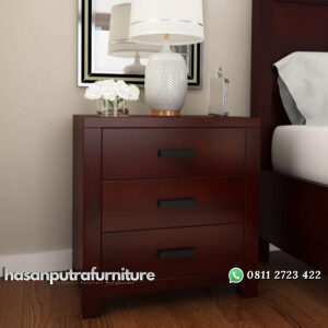 Nakas Kayu Jati Minimalis Modern In Red Wine Hasan Putra Furniture Jepara - Indonesia Furniture