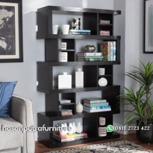 Rak Buku Minimalis Terbaru Dari Kayu Jati Hasan Putra Furniture Jepara - Indonesia Furniture