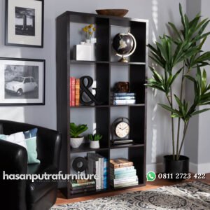 Rak Buku Sederhana Gaya Minimalis Dari Kayu Jati Hasan Putra Furniture Jepara - Indonesia Furniture