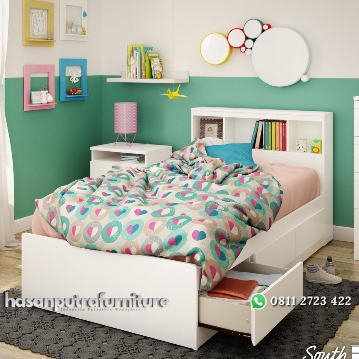 Ranjang Anak Perempuan Nova Hasan Putra Furniture Jepara - Indonesia Furniture 1 Ranjang Anak Perempuan Nova Hasan Putra Furniture Jepara - Indonesia Furniture