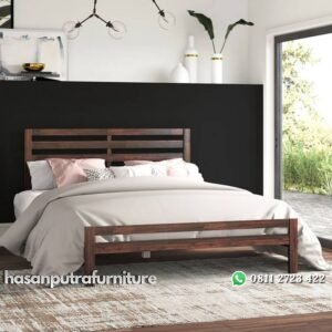 Ranjang Jati Minimalis Millican Model Terbaru Hasan Putra Furniture Jepara - Indonesia Furniture