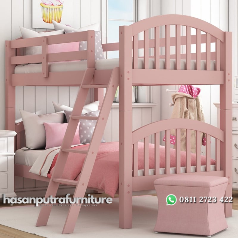 Ranjang Tingkat Anak Perempuan Pink Hasan Putra Furniture Jepara - Indonesia Furniture 1 Ranjang Tingkat Anak Perempuan Pink Hasan Putra Furniture Jepara - Indonesia Furniture
