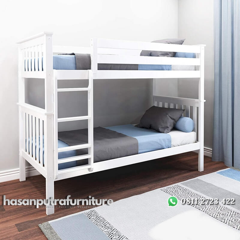 Ranjang Tingkat Putih Model Minimalis Terbaru Hasan Putra Furniture Jepara - Indonesia Furniture 1 Ranjang Tingkat Putih Model Minimalis Terbaru Hasan Putra Furniture Jepara - Indonesia Furniture