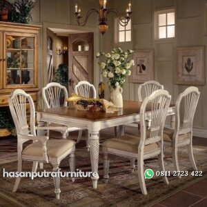 Set Meja Makan Klasik JH-ID 016 Hasan Putra Furniture Jepara - Indonesia Furniture