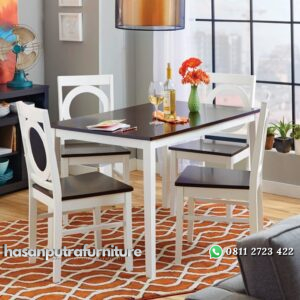 Set Meja Makan Minimalis Modern Diko Hasan Putra Furniture Jepara - Indonesia Furniture