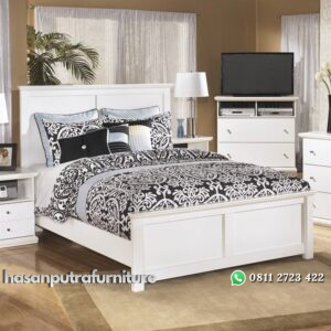 Tempat Tidur Minimalis “Putih” Carly Hasan Putra Furniture Jepara - Indonesia Furniture
