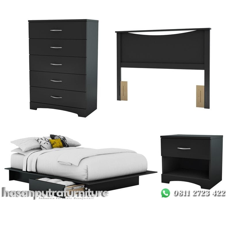 Set Tempat Tidur Modern Jati Tua Hasan Putra Furniture Jepara - Indonesia Furniture 2 Set Tempat Tidur Modern Jati Tua Hasan Putra Furniture Jepara - Indonesia Furniture - Gambar 2