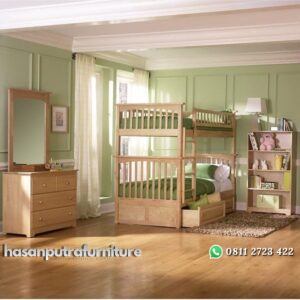 Set Tempat Tidur Tingkat Jati Jepara Hasan Putra Furniture Jepara - Indonesia Furniture