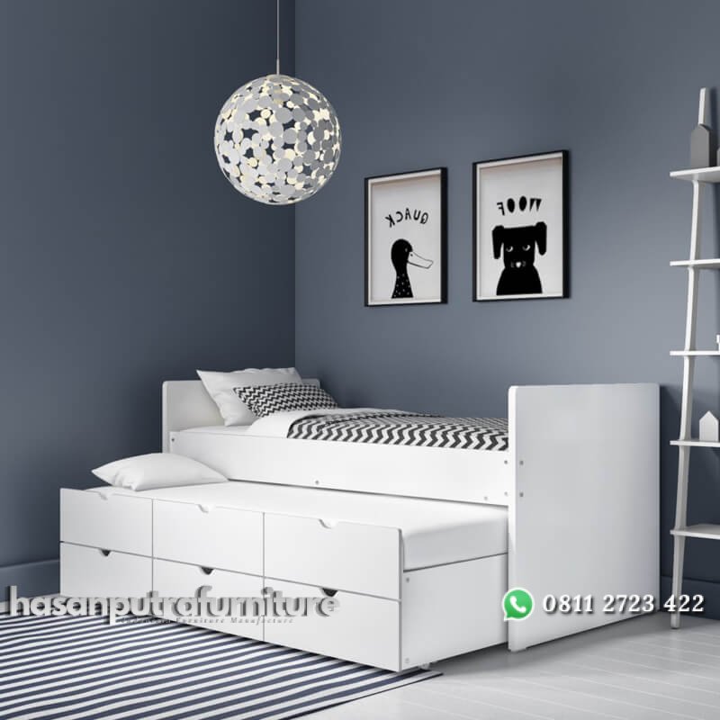 Tempat Tidur Anak Modern Model Minimalis Sorong Laci Hasan Putra Furniture Jepara - Indonesia Furniture 1 Tempat Tidur Anak Modern Model Minimalis Sorong Laci Hasan Putra Furniture Jepara - Indonesia Furniture