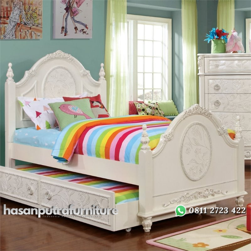 Ranjang Anak Perempuan Ukir Cessie Hasan Putra Furniture Jepara - Indonesia Furniture 1 Ranjang Anak Perempuan Ukir Cessie Hasan Putra Furniture Jepara - Indonesia Furniture