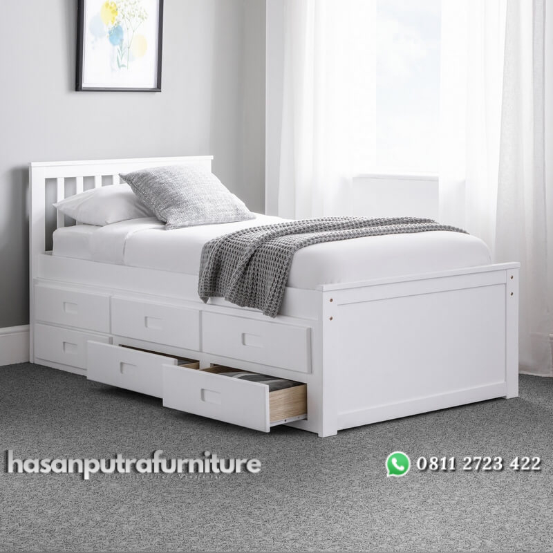Tempat Tidur Anak Putih Ony Model Minimalis Terbaru Hasan Putra Furniture Jepara - Indonesia Furniture 1 Tempat Tidur Anak Putih Ony Model Minimalis Terbaru Hasan Putra Furniture Jepara - Indonesia Furniture
