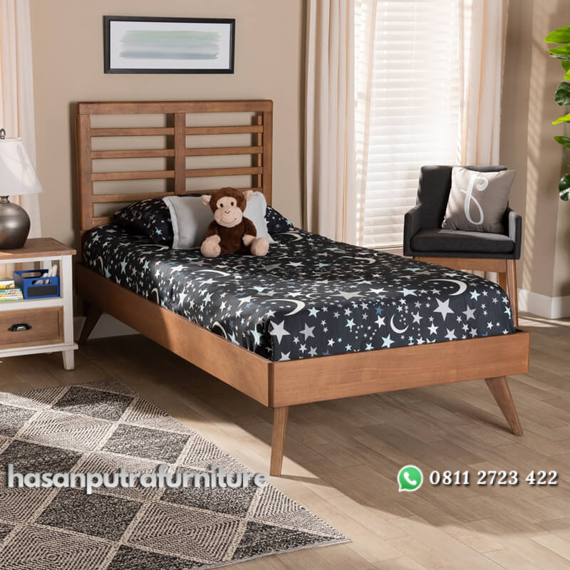 Tempat Tidur Anak Retro Minimalis Dari Kayu Jati Hasan Putra Furniture Jepara - Indonesia Furniture 1 Tempat Tidur Anak Retro Minimalis Dari Kayu Jati Hasan Putra Furniture Jepara - Indonesia Furniture