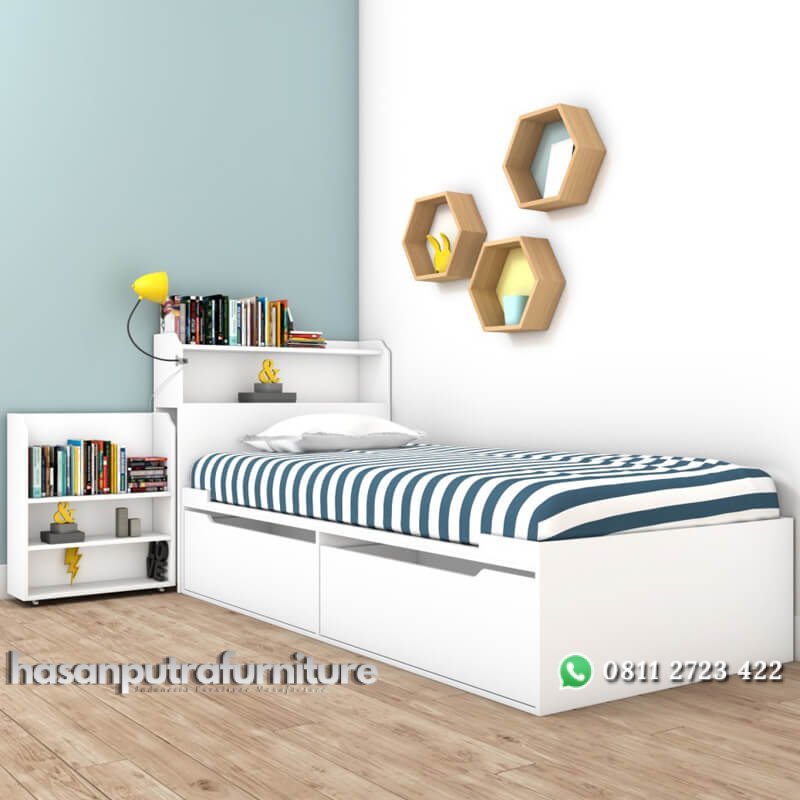 Tempat Tidur Anak Terbaru Model Minimalis 2 Laci Hasan Putra Furniture Jepara - Indonesia Furniture 1 Tempat Tidur Anak Terbaru Model Minimalis 2 Laci Hasan Putra Furniture Jepara - Indonesia Furniture