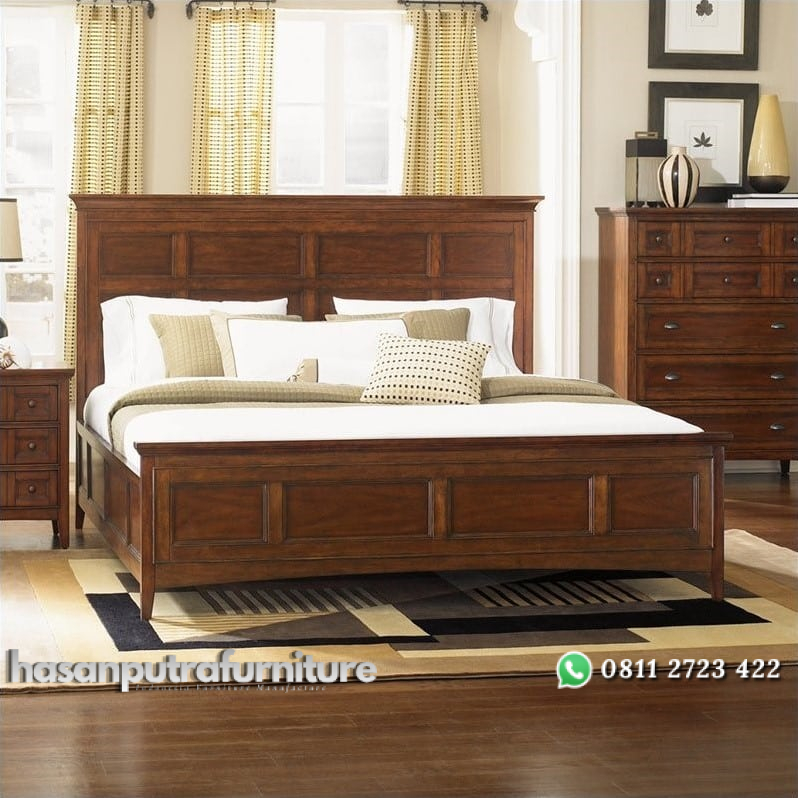 Tempat Tidur Jati Brown JH-ID 011 Hasan Putra Furniture Jepara - Indonesia Furniture 1 Tempat Tidur Jati Brown JH-ID 011 Hasan Putra Furniture Jepara - Indonesia Furniture