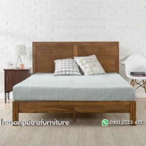 Tempat Tidur Jati Minimalis Terpopuler 2021 Hasan Putra Furniture Jepara - Indonesia Furniture