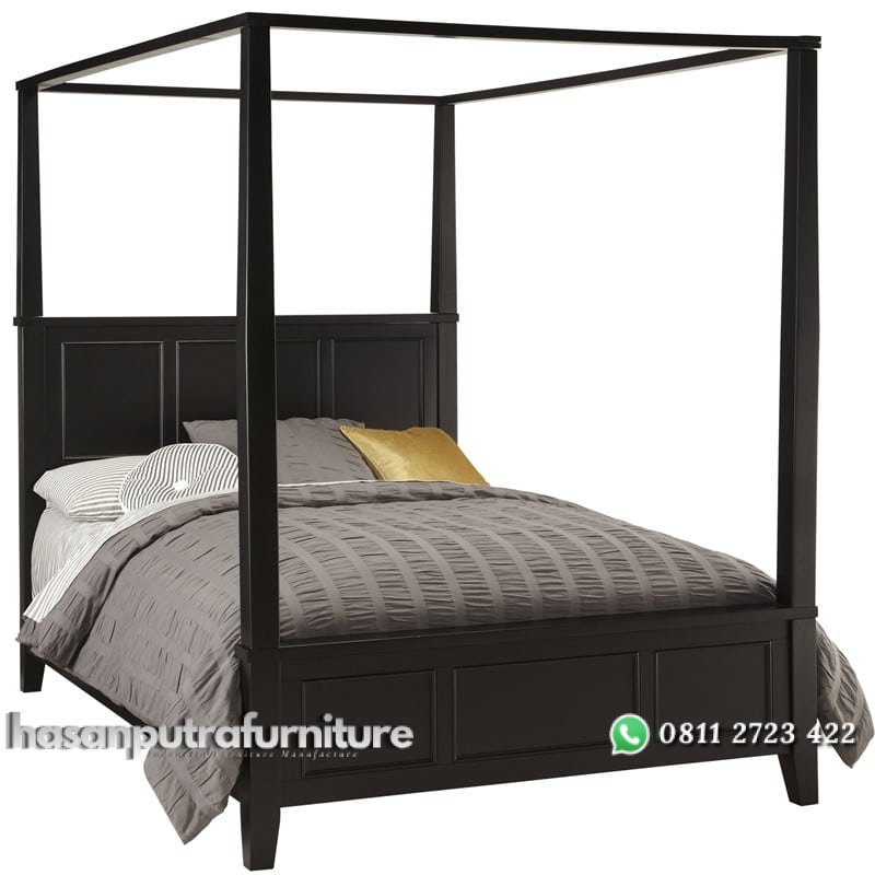 Tempat Tidur Kanopi Kayu Jati Pico Hasan Putra Furniture Jepara - Indonesia Furniture 2 Tempat Tidur Kanopi Kayu Jati Pico Hasan Putra Furniture Jepara - Indonesia Furniture - Gambar 2