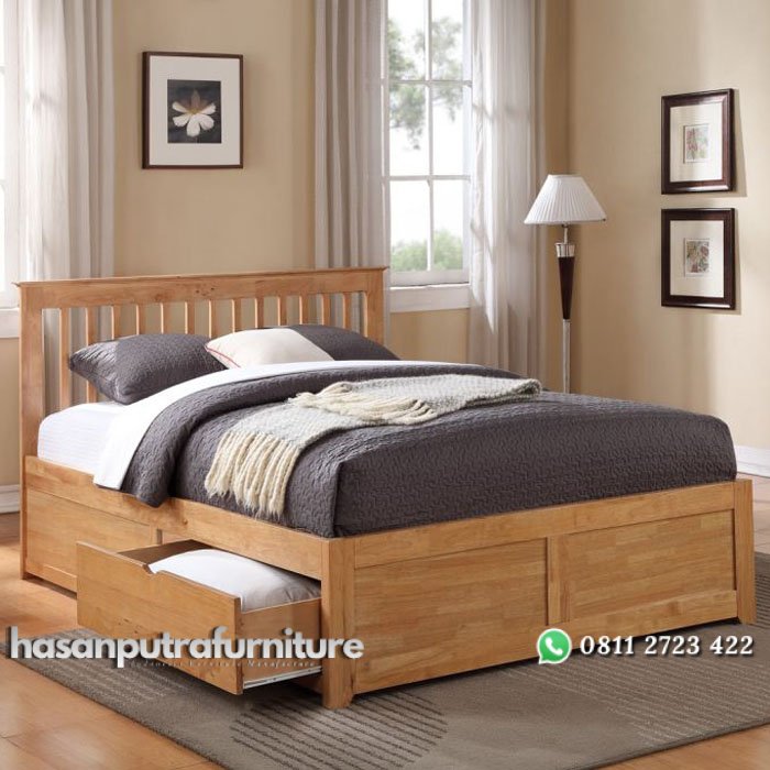 Tempat Tidur Kayu Jati Model Minimalis 2 Laci Hasan Putra Furniture Jepara - Indonesia Furniture 1 Tempat Tidur Kayu Jati Model Minimalis 2 Laci Hasan Putra Furniture Jepara - Indonesia Furniture