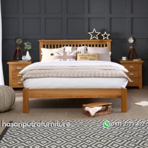 Tempat Tidur Kayu Sederhana Gaya Minimalis Hasan Putra Furniture Jepara - Indonesia Furniture