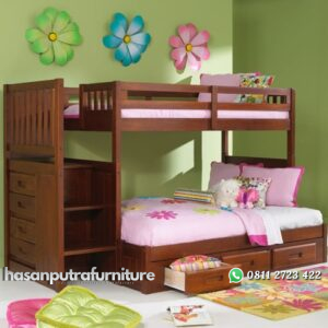 Tempat Tidur Tingkat Jati ID 45 Hasan Putra Furniture Jepara - Indonesia Furniture