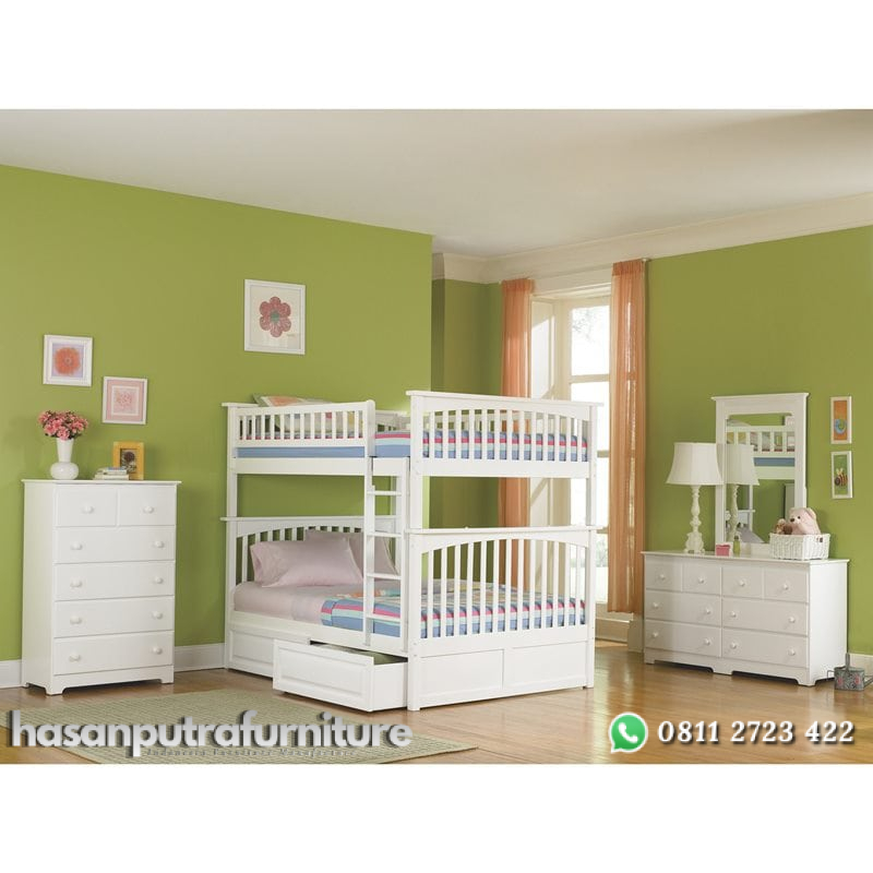 Tempat Tidur Tingkat Set + Tolet + Drawers Hasan Putra Furniture Jepara - Indonesia Furniture 2 Tempat Tidur Tingkat Set + Tolet + Drawers Hasan Putra Furniture Jepara - Indonesia Furniture - Gambar 2