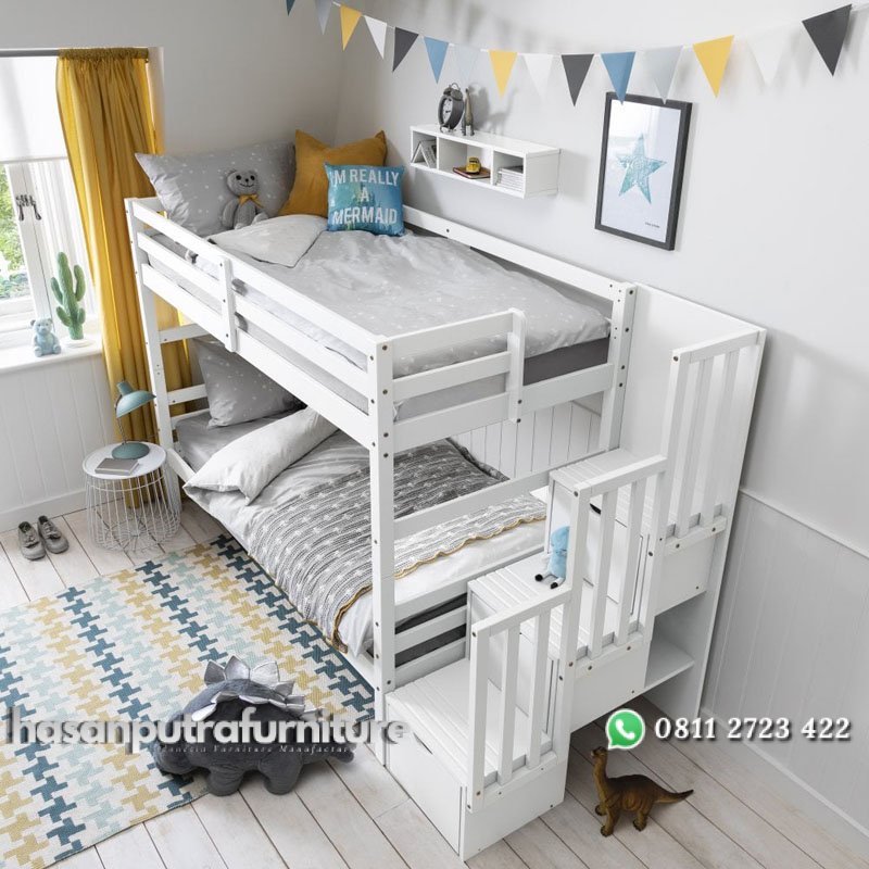 Tempat Tidur Tingkat Terbaru Minimalis Tangga Laci Hasan Putra Furniture Jepara - Indonesia Furniture 2 Tempat Tidur Tingkat Terbaru Minimalis Tangga Laci Hasan Putra Furniture Jepara - Indonesia Furniture - Gambar 2