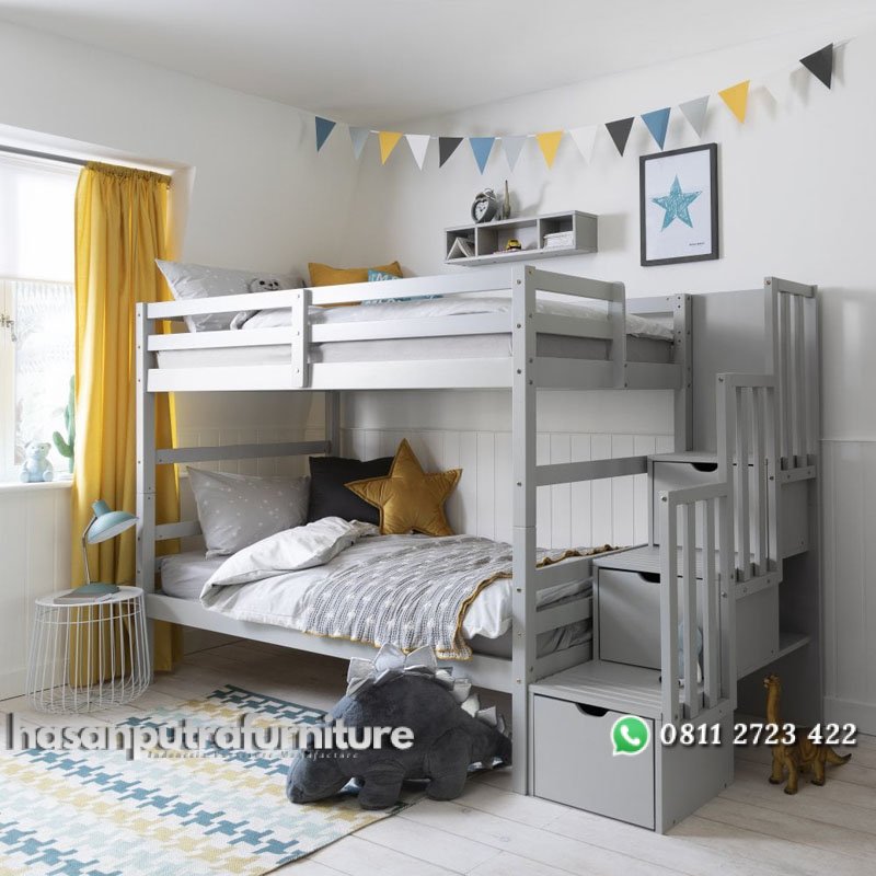 Tempat Tidur Tingkat Terbaru Minimalis Tangga Laci Hasan Putra Furniture Jepara - Indonesia Furniture 4 Tempat Tidur Tingkat Terbaru Minimalis Tangga Laci Hasan Putra Furniture Jepara - Indonesia Furniture - Gambar 4