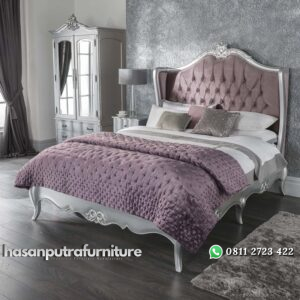 Tempat Tidur Ukir Silver Estelle Hasan Putra Furniture Jepara - Indonesia Furniture